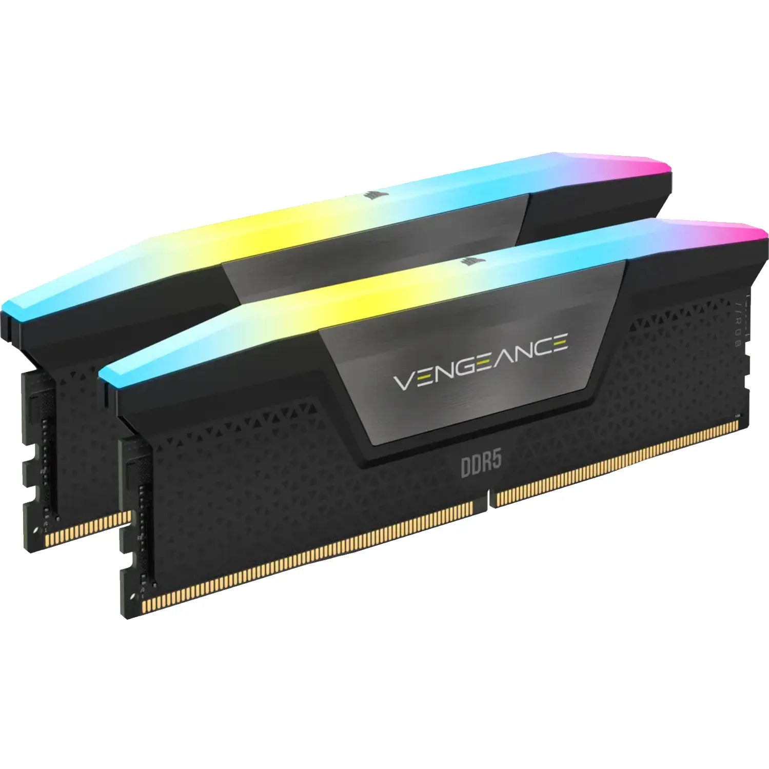 Corsair Vengeance RGB CMH32GX5M2E6000C36, 32 GB, 2 x 16 GB, DDR5, 6000 MHz, 288-pin DIMM, Black