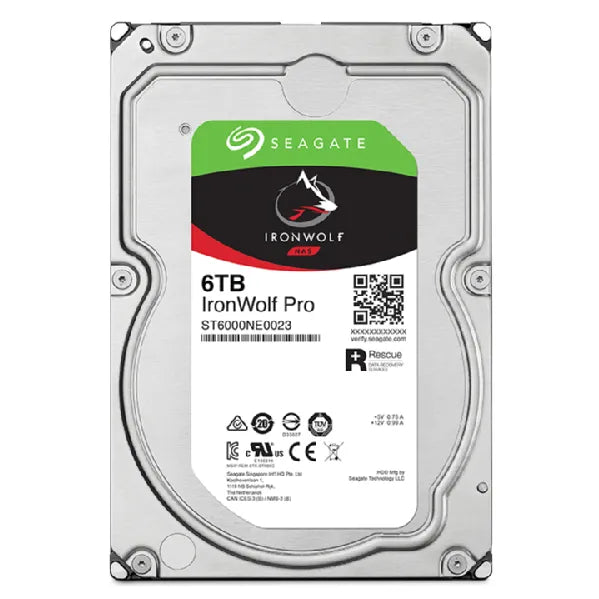 Seagate IronWolf Pro ST6000NT001, 3.5", 6000 GB, 7200 RPM