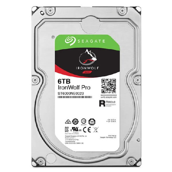 Seagate IronWolf Pro ST6000NT001, 6 TB, 7200 RPM, 256 MB, 3.5"