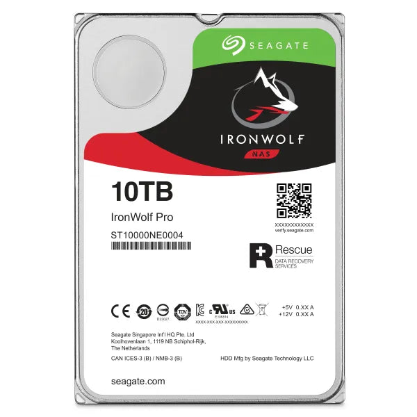 Seagate IronWolf Pro ST10000NT001, 3.5", 10000 GB, 7200 RPM