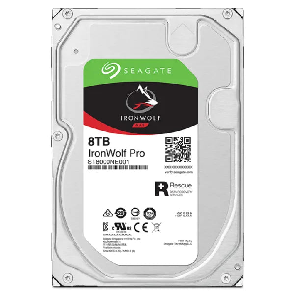 Seagate IronWolf Pro ST8000NT001, 3.5", 8000 GB, 7200 RPM