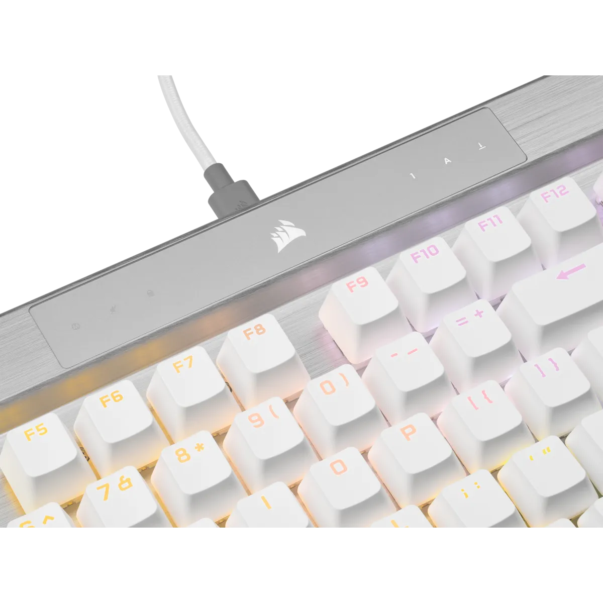 Corsair CH-910951A-NA, Full-size (100%), Wired, USB, Opto-mechanical key switch, RGB LED, White
