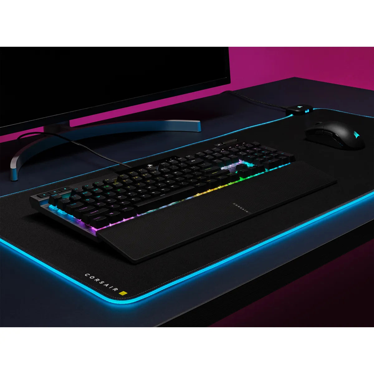 Corsair K70 PRO, Full-size (100%), USB, Opto-mechanical key switch, QWERTY, RGB LED, Black