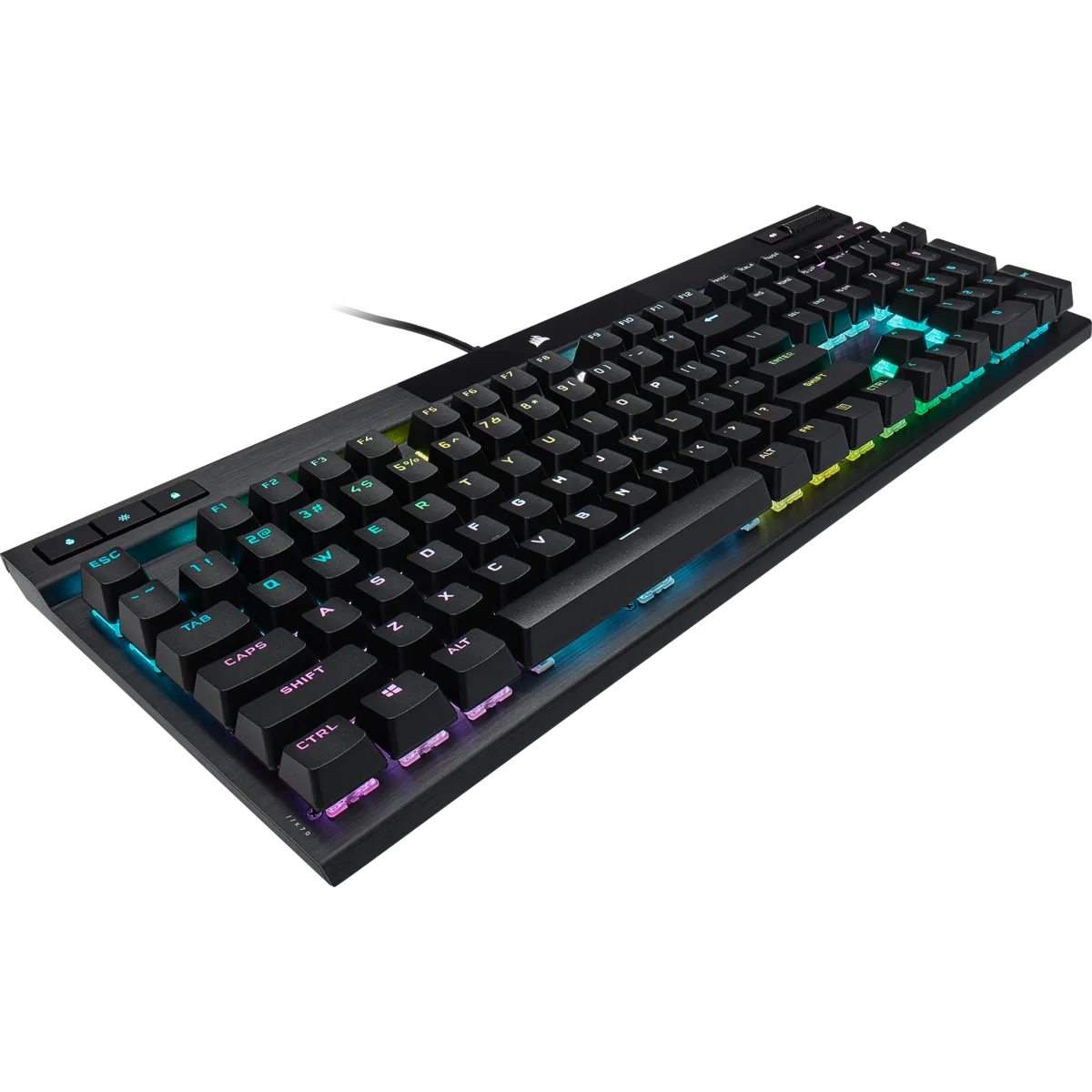 Corsair K70 PRO, Wired, USB, Opto-mechanical key switch, QWERTY, RGB LED, Black