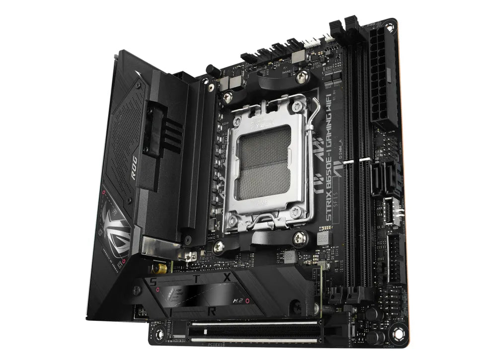 ASUS ROG STRIX B650E-I GAMING WIFI, AMD, Socket AM5, AMD Ryzen™ 7, Socket AM5, DDR5-SDRAM, 64 GB