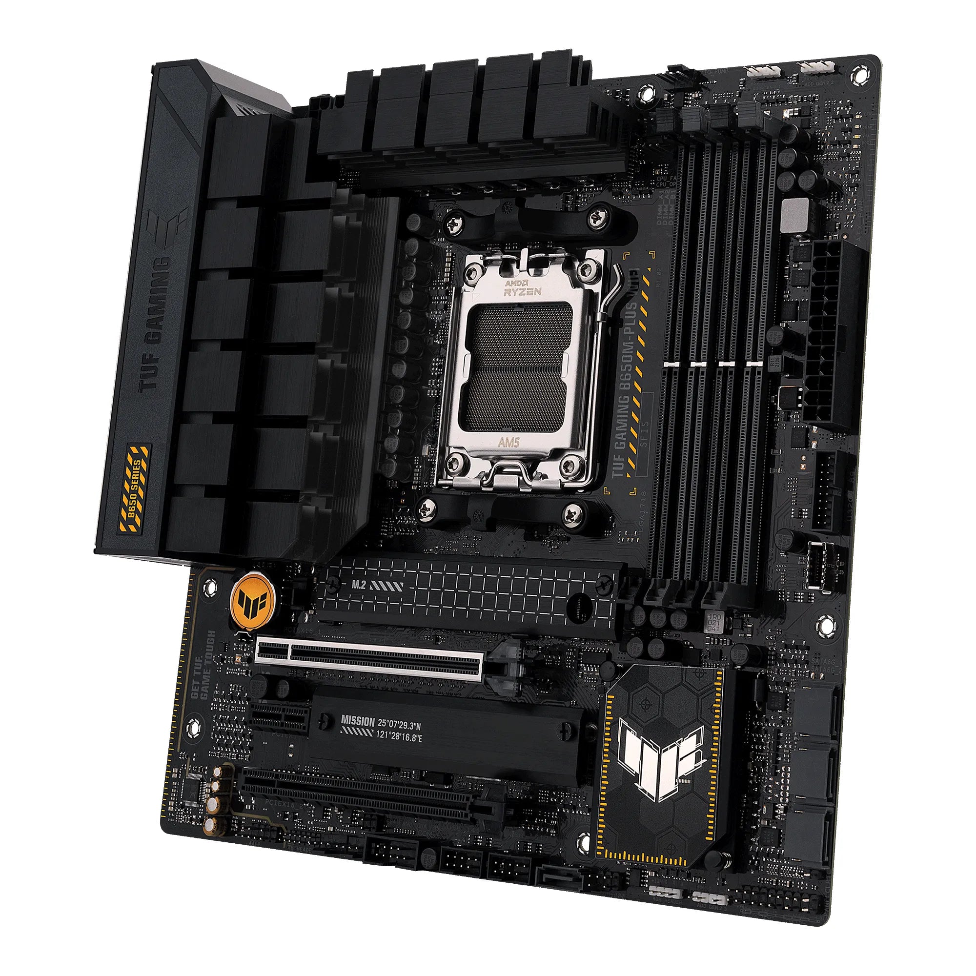 ASUS TUF GAMING B650M-PLUS WIFI, AMD, Socket AM5, DDR5-SDRAM, 128 GB, DIMM, Dual-channel