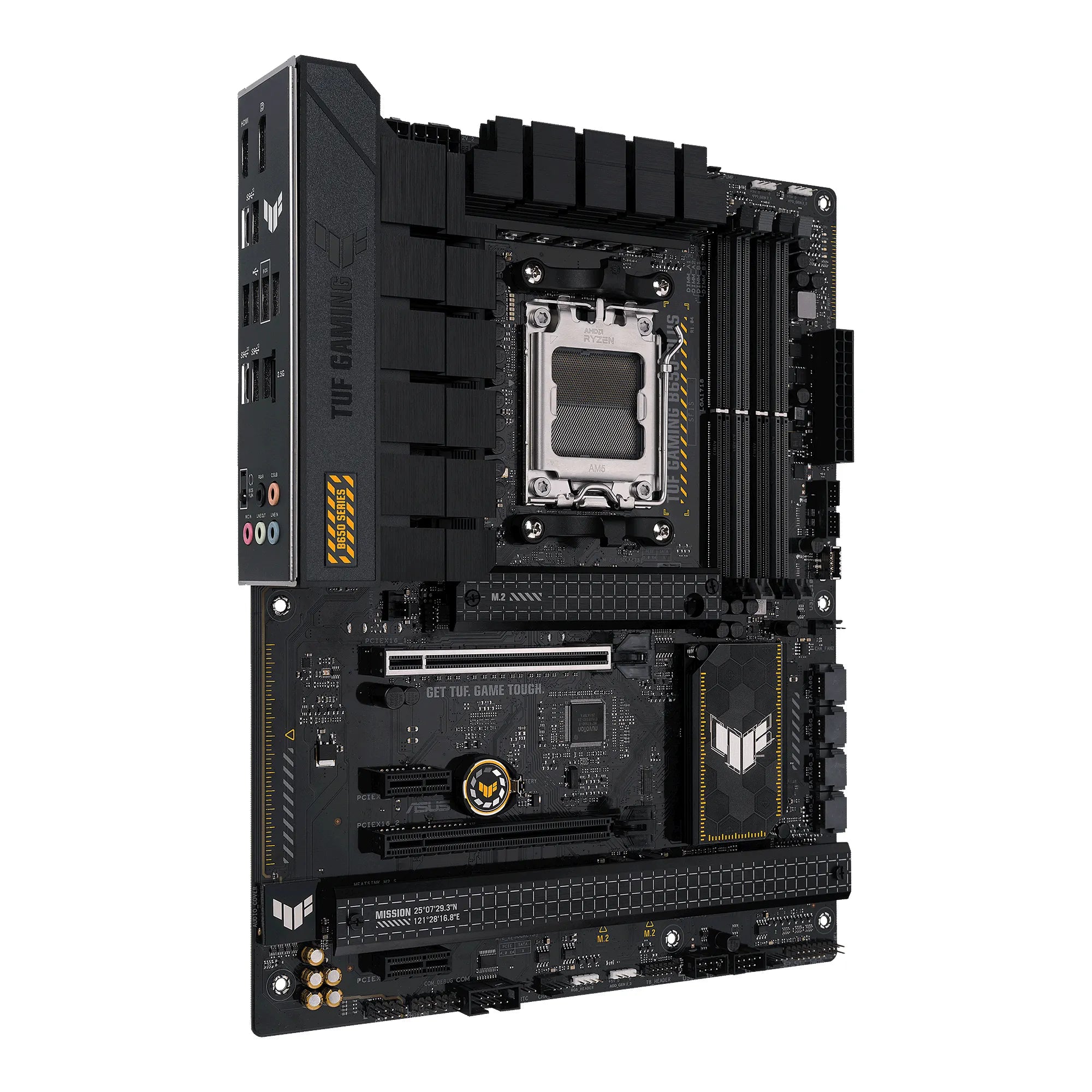 ASUS TUF GAMING B650-PLUS, AMD, Socket AM5, AMD Ryzen™ 3, AMD Ryzen™ 7, AMD Ryzen 9 7th Gen, Socket AM5, DDR5-SDRAM, 128 GB