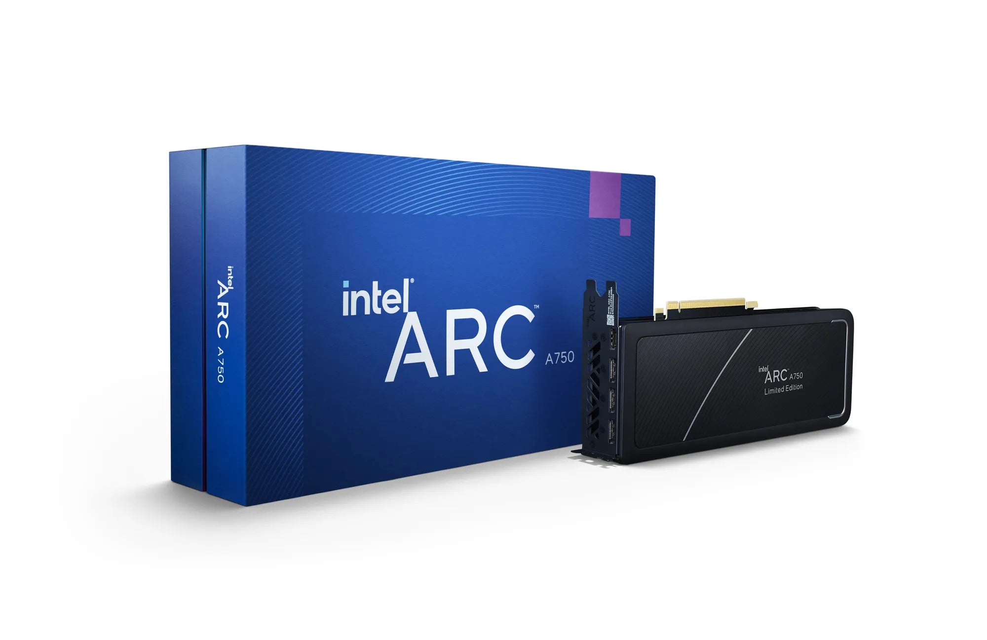 Intel Arc A750 Graphics, Arc A750, 8 GB, GDDR6, 256 bit, 7680 x 4320 pixels, PCI Express x16 4.0