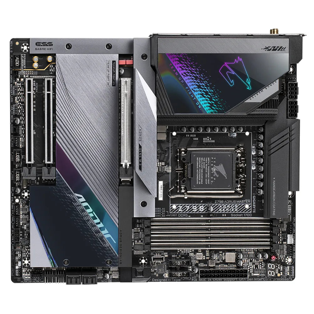 Gigabyte Z790 AORUS MASTER, Intel, LGA 1700, Intel® Celeron®, Intel® Core™ i3, Intel® Core™ i5, Intel® Core™ i7, Intel® Core™ i9,..., LGA 1700, DDR5-SDRAM, 128 GB