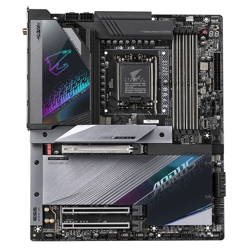 Gigabyte Z790 AORUS MASTER, Intel, LGA 1700, Intel® Celeron®, Intel® Core™ i3, Intel® Core™ i5, Intel® Core™ i7, Intel® Core™ i9,..., LGA 1700, DDR5-SDRAM, 128 GB