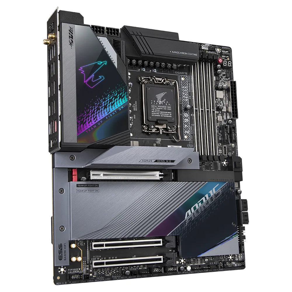 Gigabyte Z790 AORUS MASTER, Intel, LGA 1700, Intel® Celeron®, Intel® Core™ i3, Intel® Core™ i5, Intel® Core™ i7, Intel® Core™ i9,..., LGA 1700, DDR5-SDRAM, 128 GB