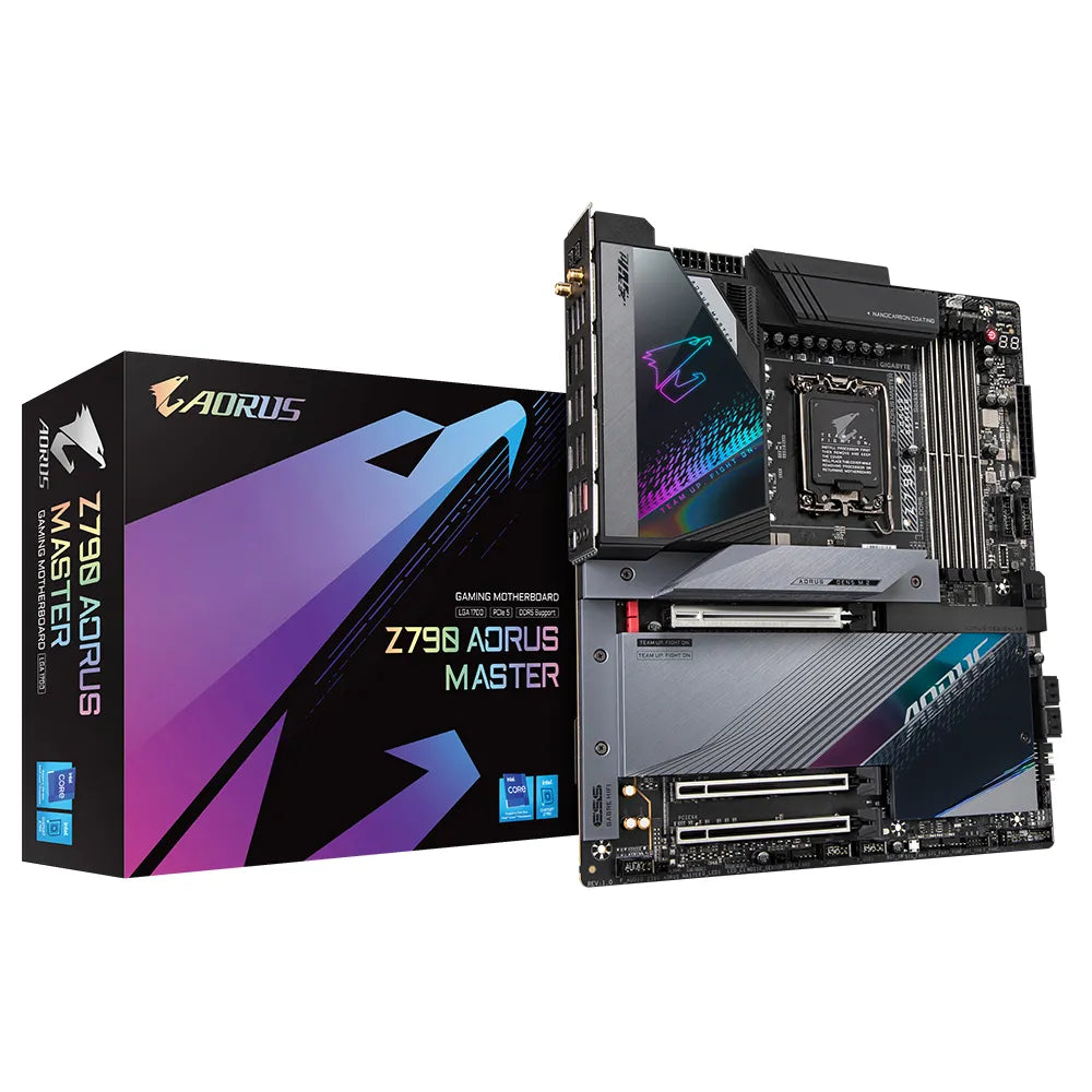 Gigabyte Z790 AORUS MASTER, Intel, LGA 1700, Intel® Celeron®, Intel® Core™ i3, Intel® Core™ i5, Intel® Core™ i7, Intel® Core™ i9,..., LGA 1700, DDR5-SDRAM, 128 GB