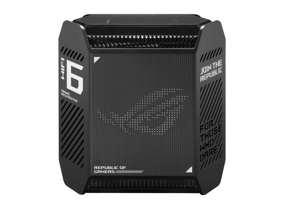 ASUS ROG Rapture GT6 AX10000 AiMesh 1 Pack, Black, Internal, Mesh router, Power, 538.8 m², Tri-band (2.4 GHz / 5 GHz / 5 GHz)