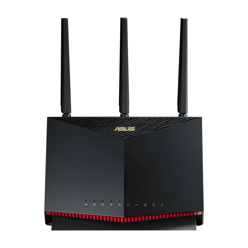 ASUS RT-AX86U Pro, Wi-Fi 6 (802.11ax), Dual-band (2.4 GHz / 5 GHz), Ethernet LAN, Black, Tabletop router