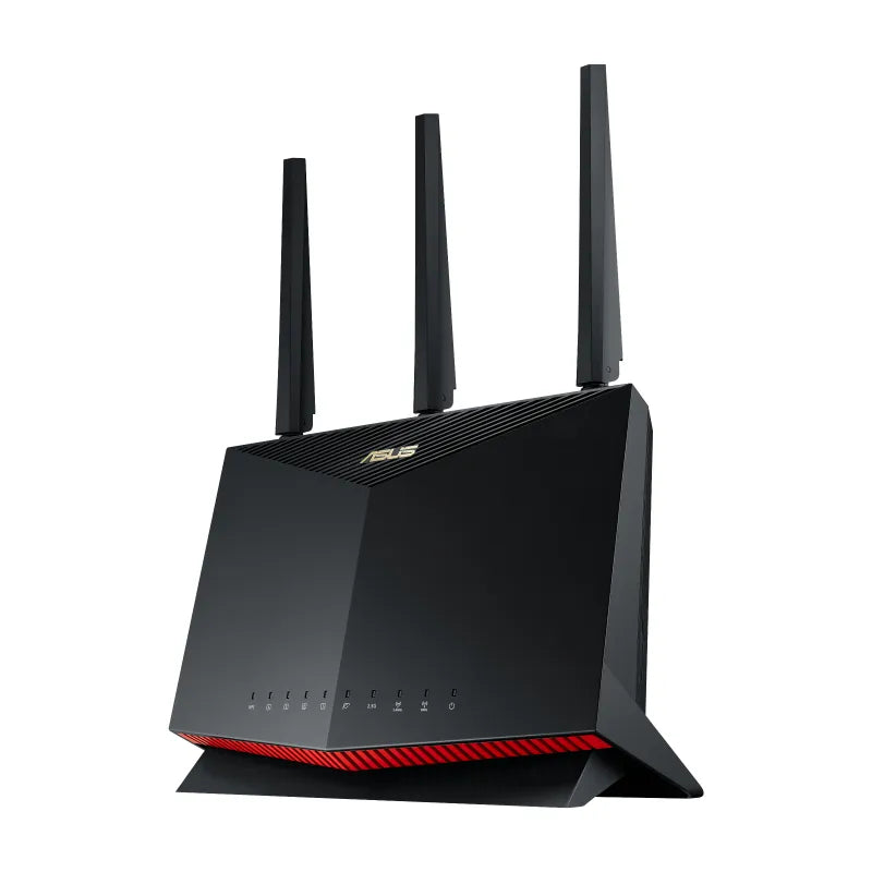 ASUS RT-AX86U Pro, Wi-Fi 6 (802.11ax), Dual-band (2.4 GHz / 5 GHz), Ethernet LAN, Black, Tabletop router