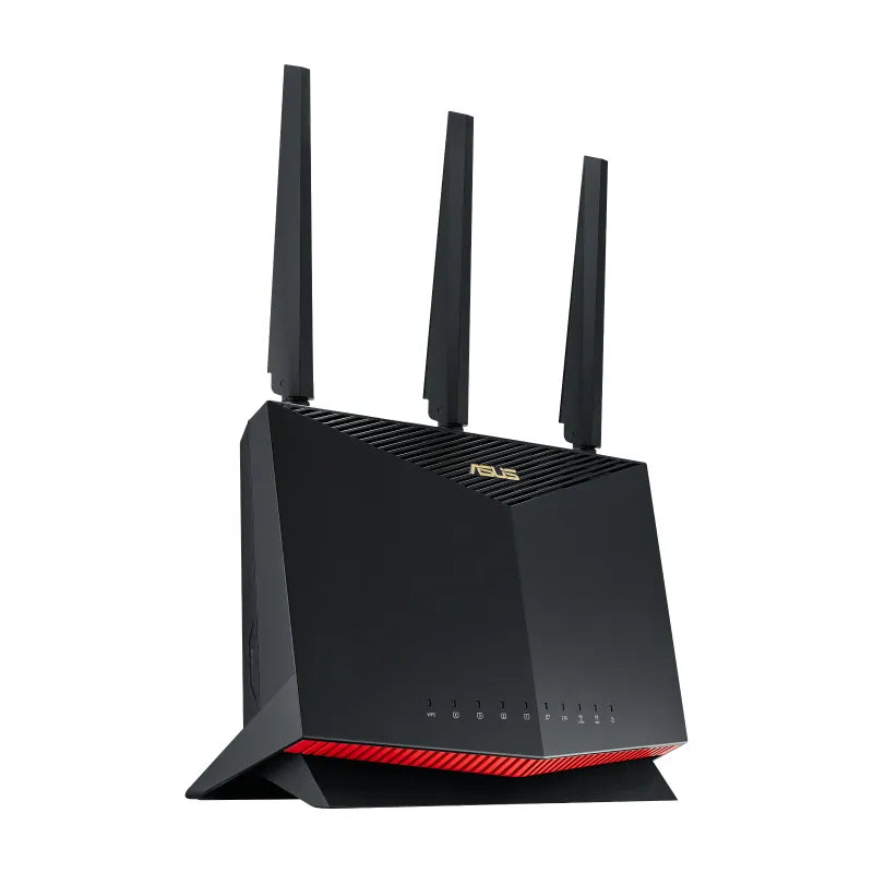 ASUS RT-AX86U Pro, Wi-Fi 6 (802.11ax), Dual-band (2.4 GHz / 5 GHz), Ethernet LAN, Black, Tabletop router