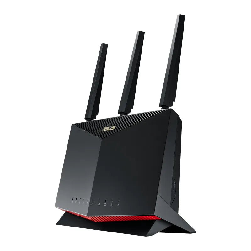 ASUS RT-AX86U Pro, Wi-Fi 6 (802.11ax), Dual-band (2.4 GHz / 5 GHz), Ethernet LAN, Black, Tabletop router