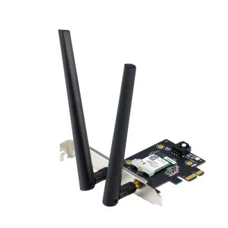 ASUS PCE-AXE5400, Internal, Wired, PCI Express, WLAN, Wi-Fi 6E (802.11ax), 2402 Mbit/s