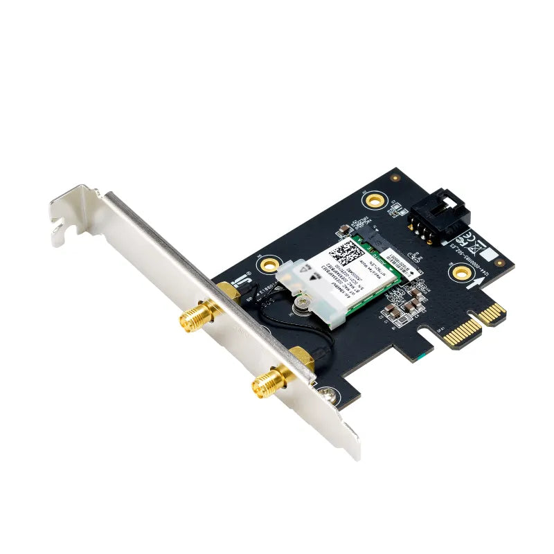 ASUS PCE-AXE5400, Internal, Wired, PCI Express, WLAN, Wi-Fi 6E (802.11ax), 2402 Mbit/s