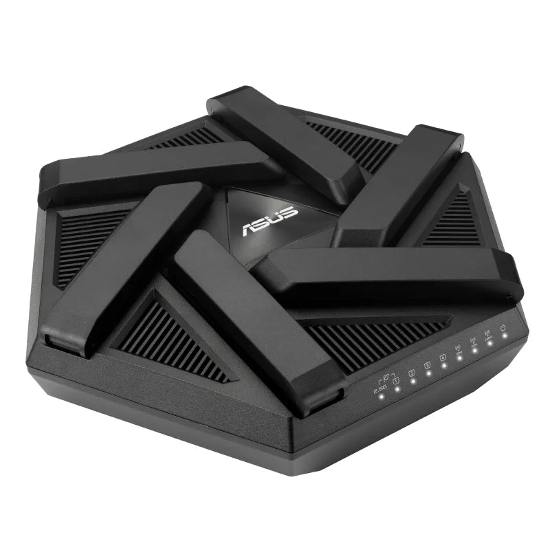 ASUS RT-AXE7800, Wi-Fi 6E (802.11ax), Tri-band (2.4 GHz / 5 GHz / 6 GHz), Ethernet LAN, Black, Tabletop router