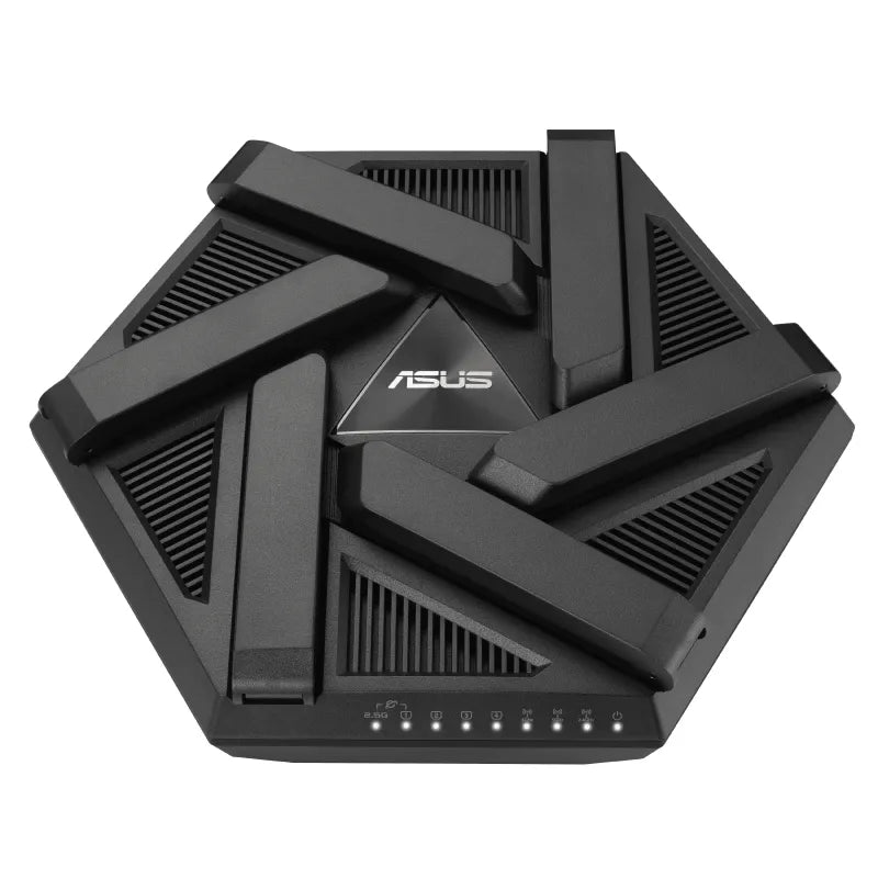 ASUS RT-AXE7800, Wi-Fi 6E (802.11ax), Tri-band (2.4 GHz / 5 GHz / 6 GHz), Ethernet LAN, Black, Tabletop router