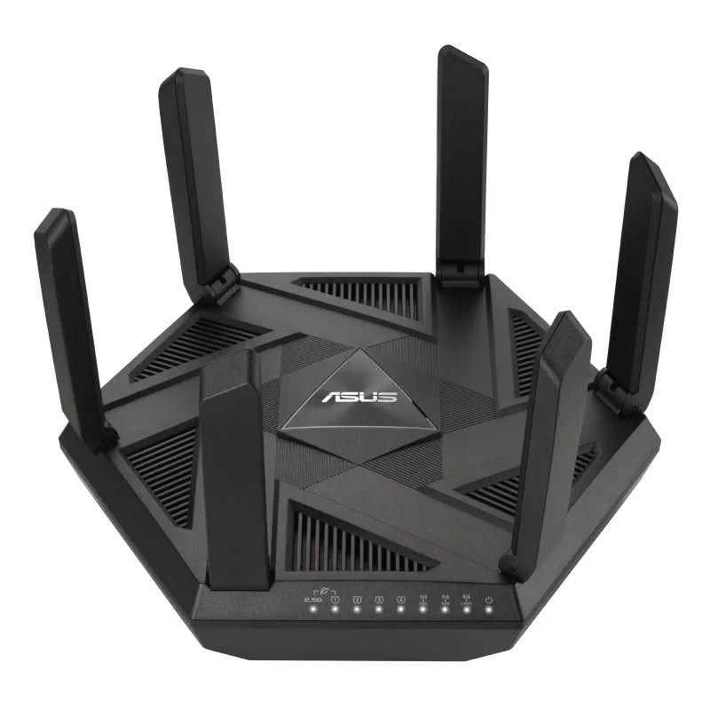 ASUS RT-AXE7800, Wi-Fi 6E (802.11ax), Tri-band (2.4 GHz / 5 GHz / 6 GHz), Ethernet LAN, Black, Tabletop router