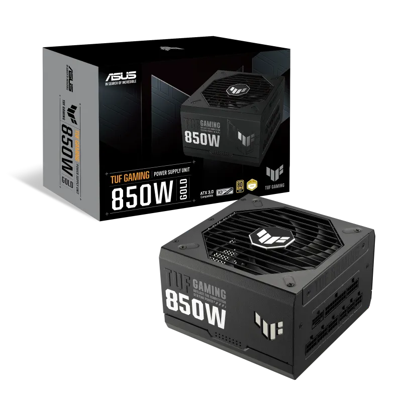 ASUS TUF Gaming 850W Gold, 850 W, 100 - 240 V, 130 W, 850 W, 130 W, 9.6 W