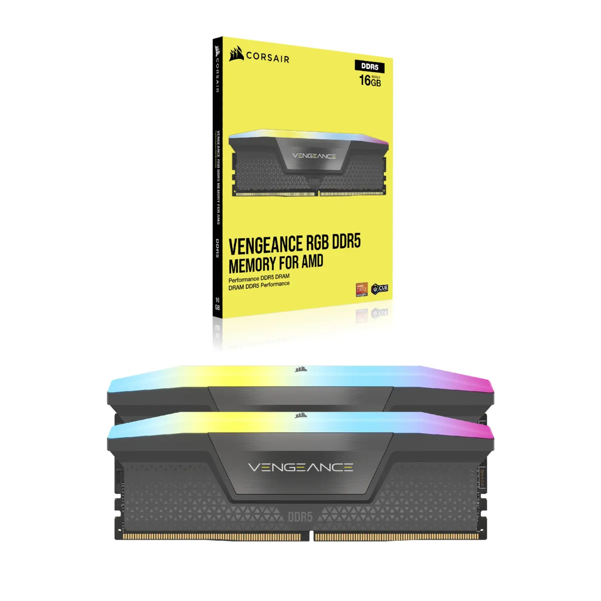 Corsair CMH64GX5M2B5200Z40K, 64 GB, 2 x 32 GB, DDR5, 5200 MHz, 288-pin DIMM