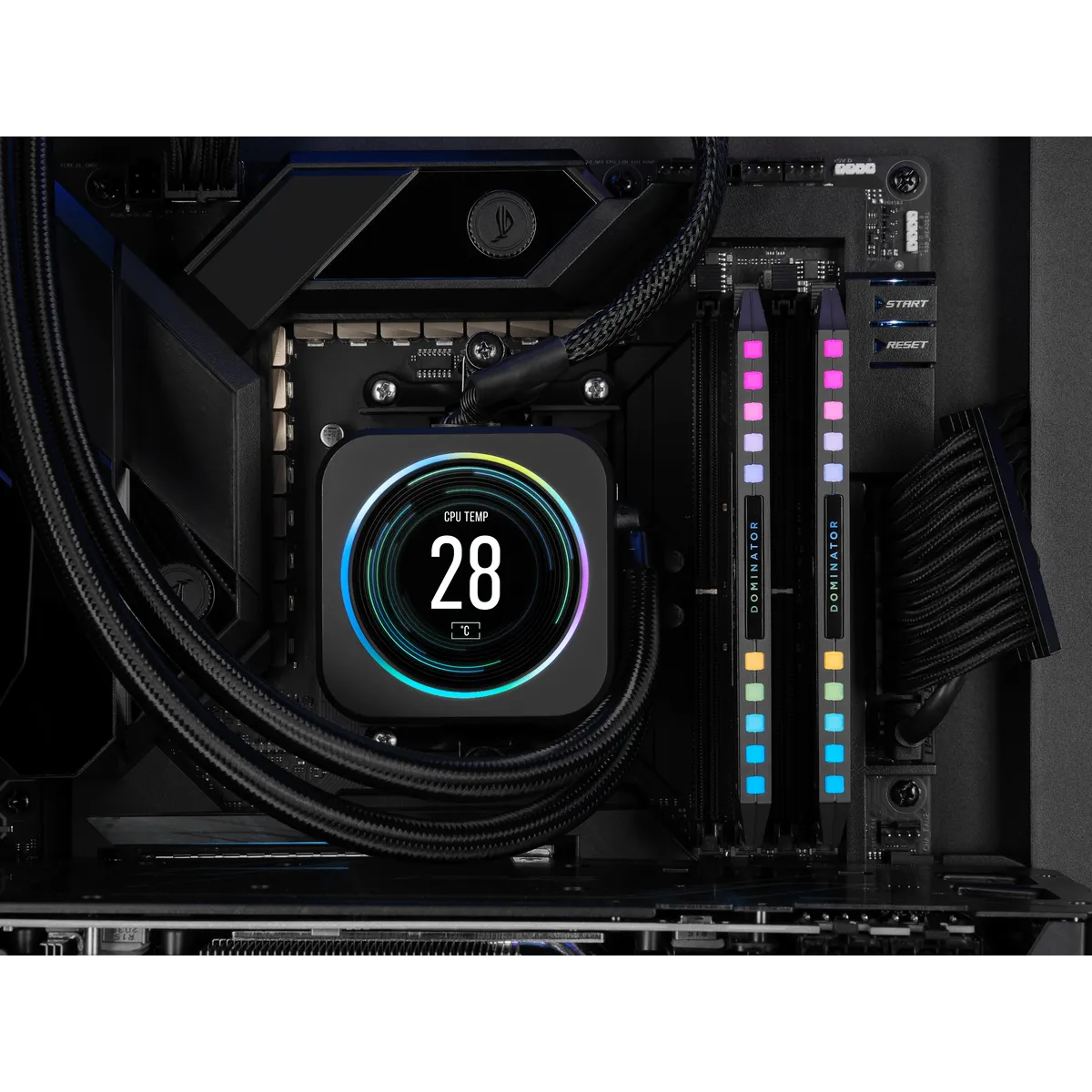 Corsair Dominator Platinum RGB, 32 GB, 2 x 16 GB, DDR5, 6000 MHz, 288-pin DIMM