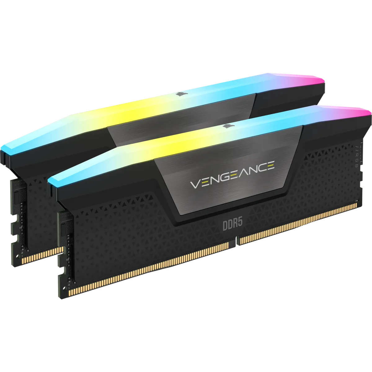 Corsair Vengeance RGB CMH32GX5M2B5600C40K, 32 GB, 2 x 16 GB, DDR5, 5600 MHz, 288-pin DIMM, Black