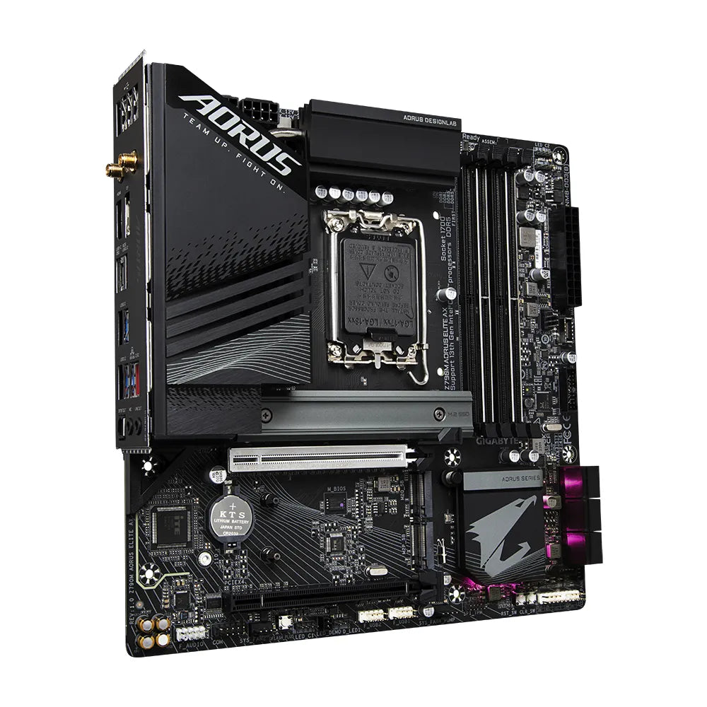 Gigabyte Z790M AORUS ELITE AX, Intel, LGA 1700, Intel® Celeron®, Intel® Core™ i3, Intel® Core™ i5, Intel® Core™ i7, Intel® Core™ i9,..., LGA 1700, DDR5-SDRAM, 128 GB