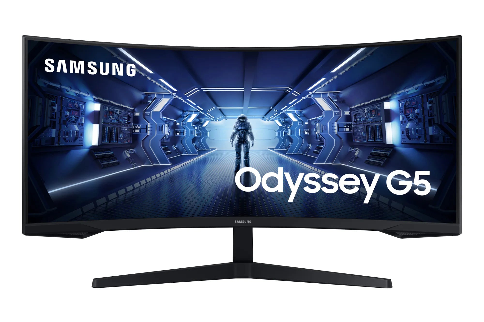 Samsung Odyssey C34G55TWWP, 86.4 cm (34"), 3440 x 1440 pixels, UltraWide Dual Quad HD, LED, 1 ms, Black