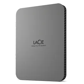 LaCie Mobile Drive Secure, 4 TB, 3.2 Gen 1 (3.1 Gen 1), Grey