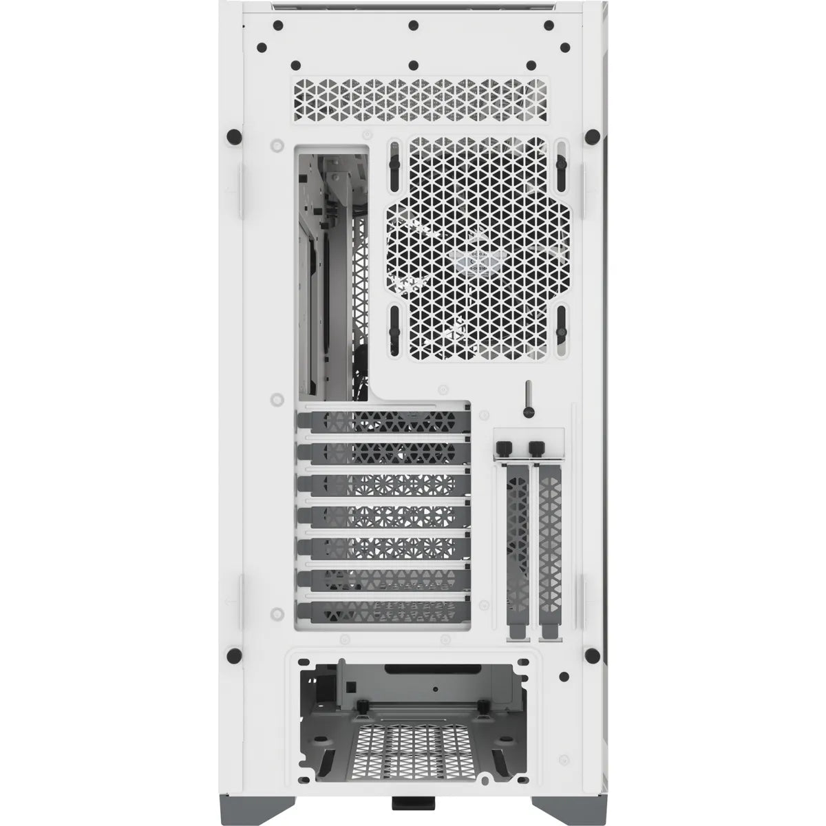 Corsair 5000D RGB, Midi Tower, PC, White, ATX, Plastic, Steel, Tempered glass, 17 cm