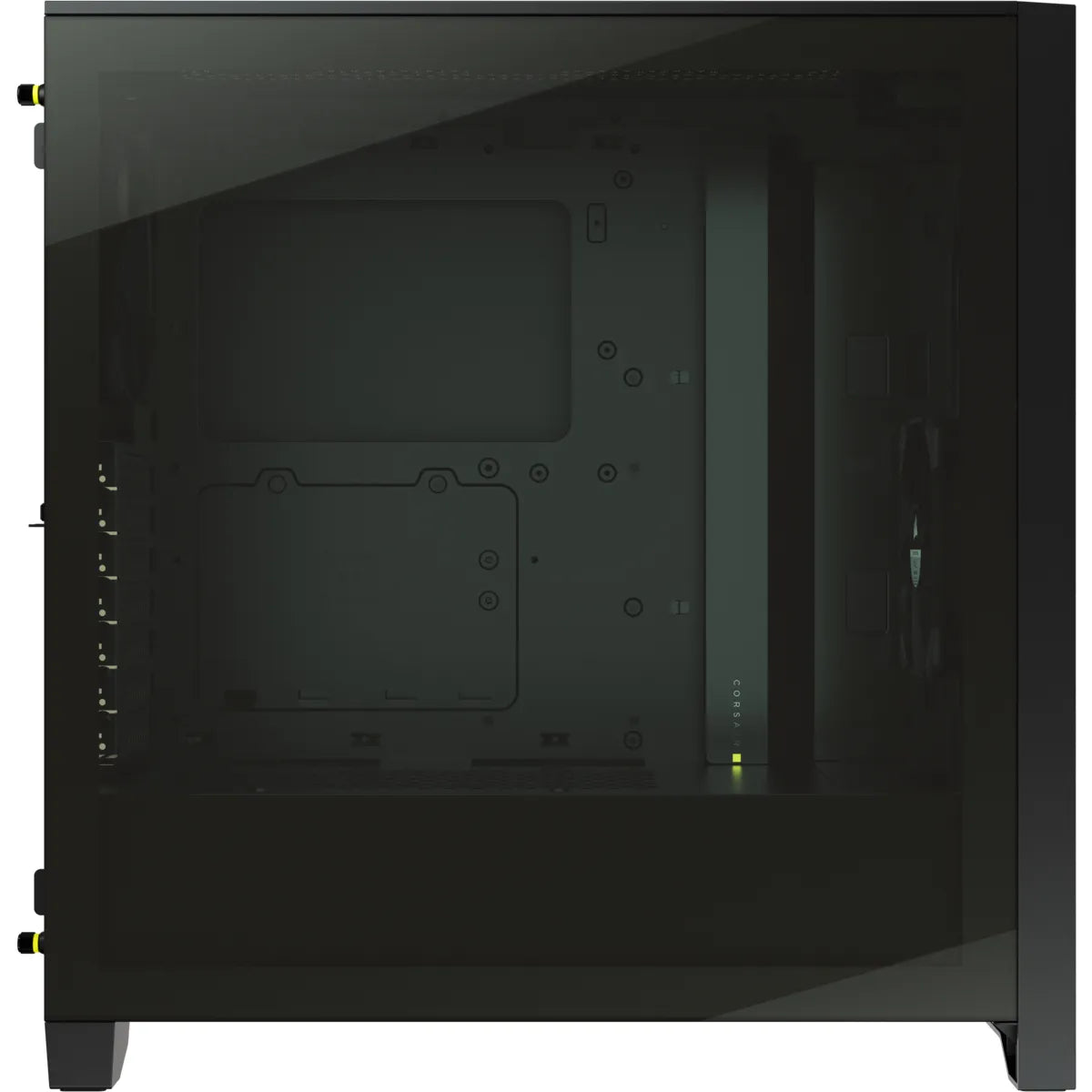 Corsair 4000D RGB, Midi Tower, PC, Black, ATX, Plastic, Steel, Tempered glass, 17 cm