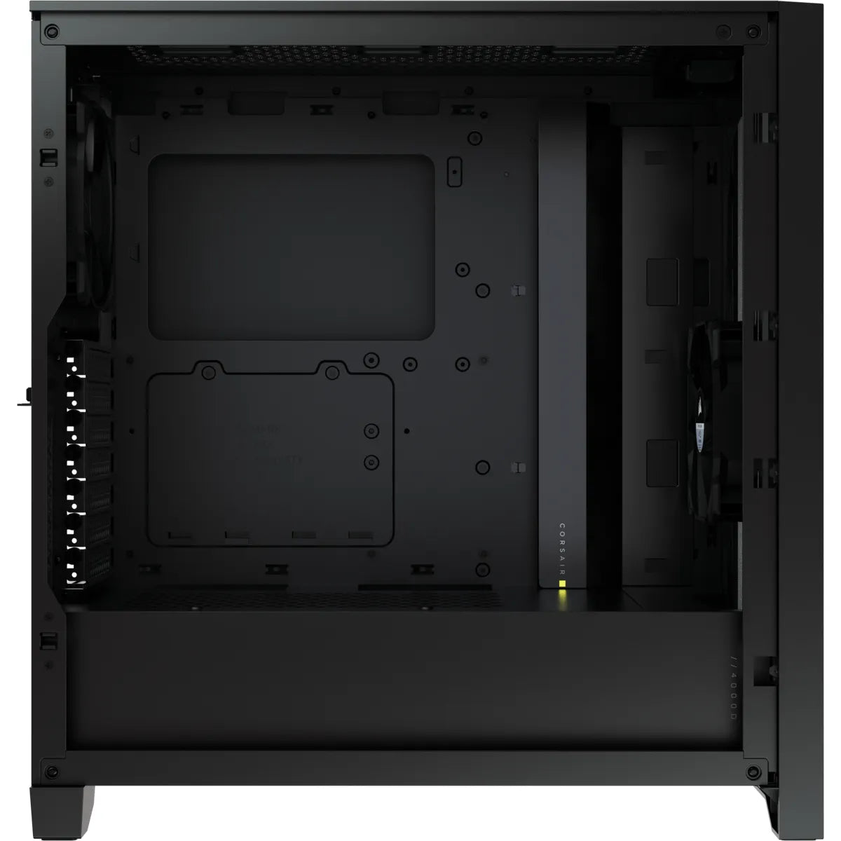 Corsair 4000D RGB, Midi Tower, PC, Black, ATX, Plastic, Steel, Tempered glass, 17 cm