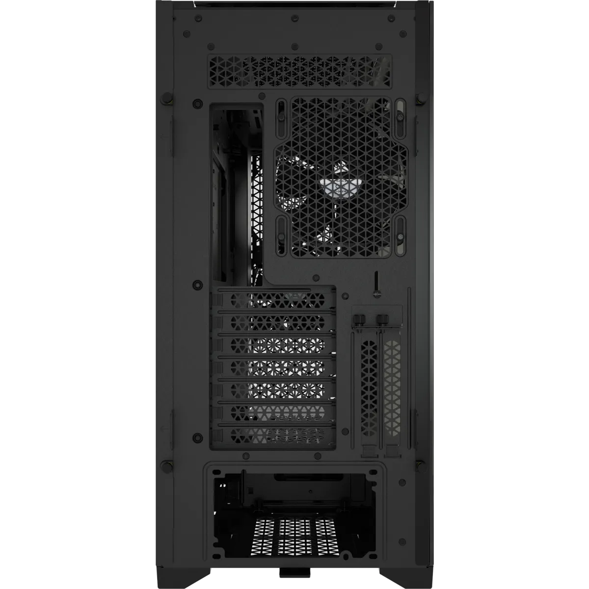 Corsair iCUE 5000D RGB Airflow, Midi Tower, PC, Black, ATX, EATX, micro ATX, Mini-ITX, Plastic, Steel, Tempered glass, Gaming