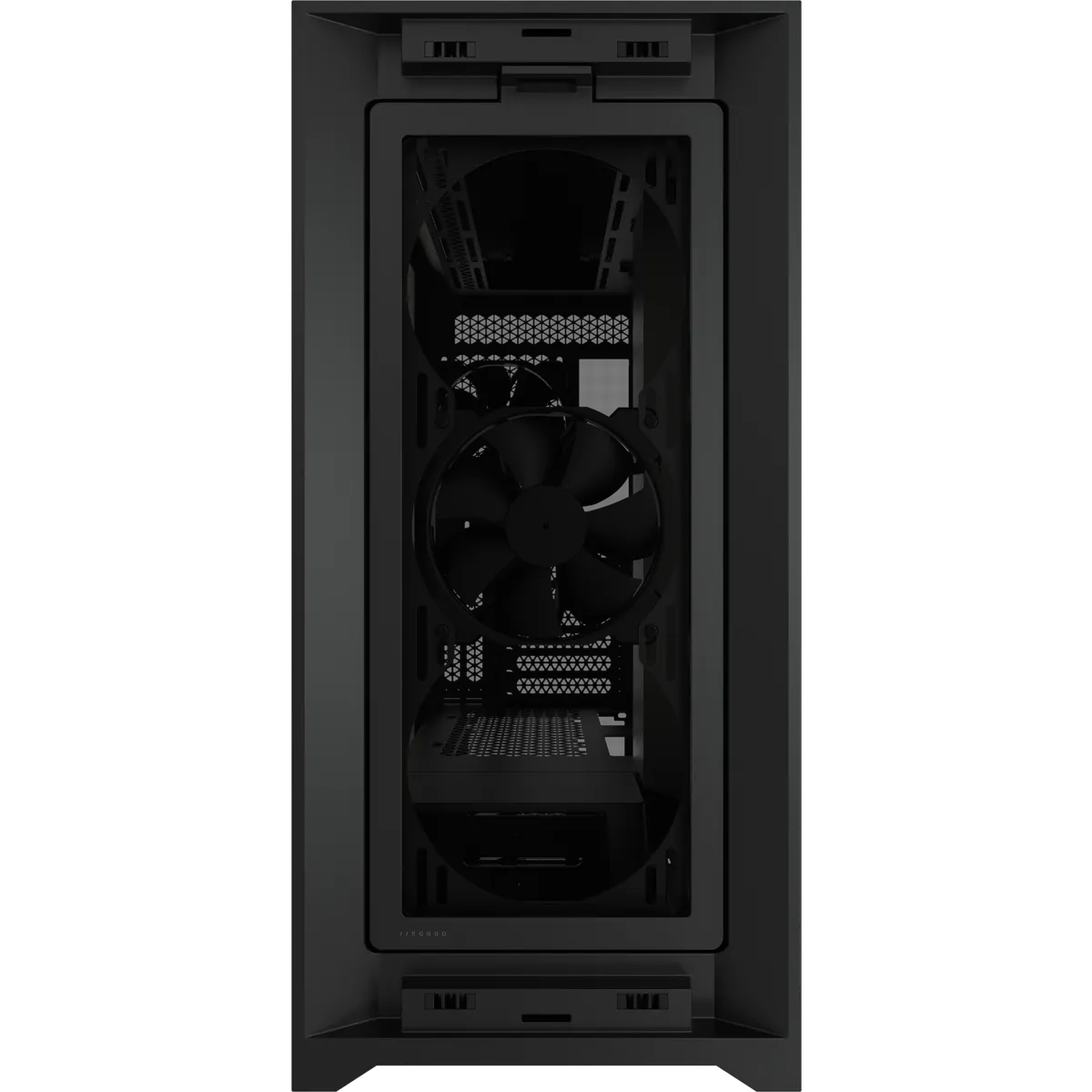 Corsair iCUE 5000D RGB Airflow, Midi Tower, PC, Black, ATX, EATX, micro ATX, Mini-ITX, Plastic, Steel, Tempered glass, Gaming