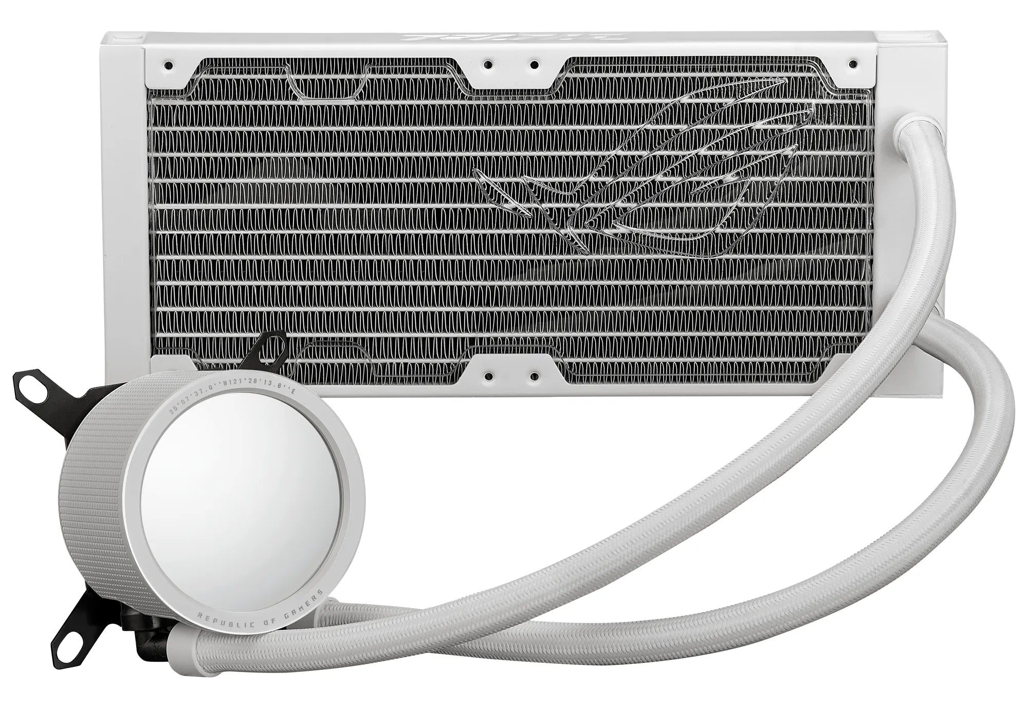 ASUS ROG Ryuo III 240 ARGB White Edition, Liquid сooling kit, 12 cm, 2200 RPM, 36.45 dB, 70.07 cfm, White