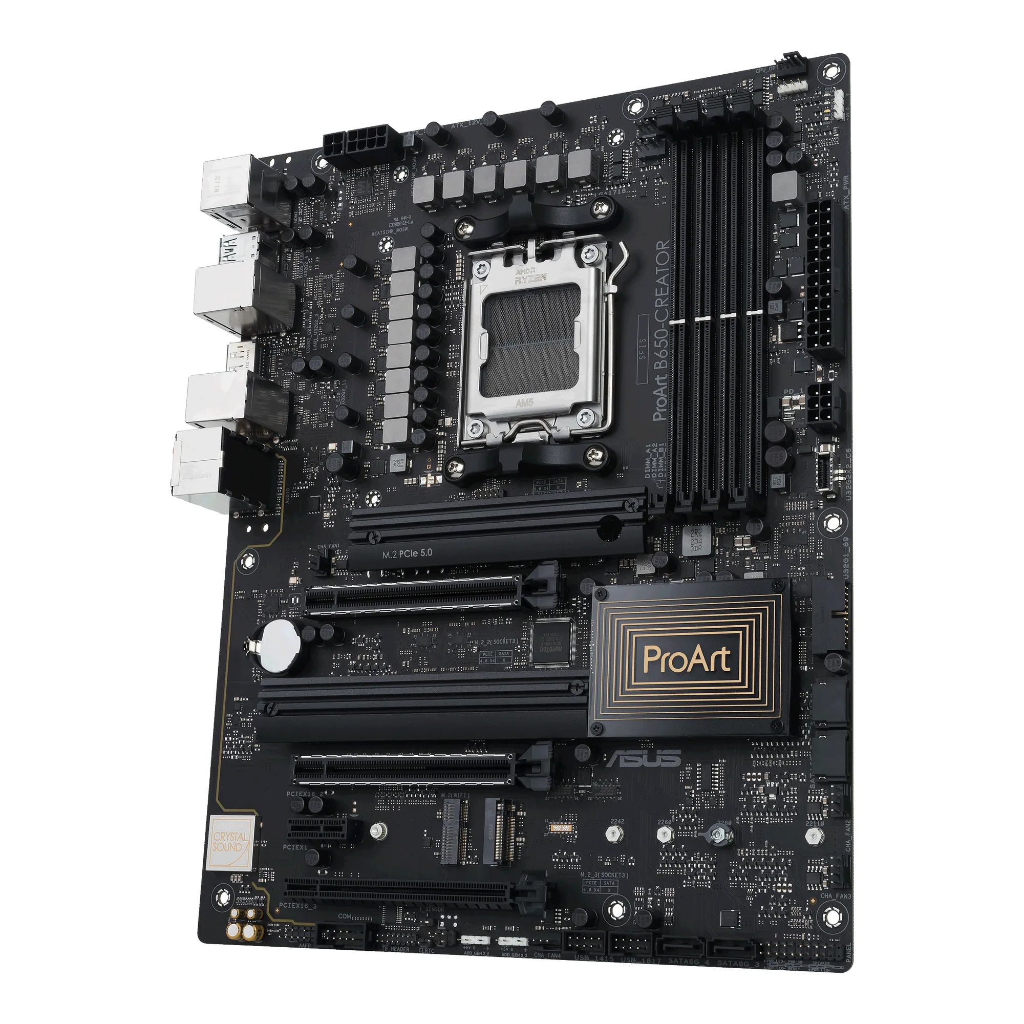 ASUS PROART B650-CREATOR, AMD, Socket AM5, AMD Ryzen™ 3, AMD Ryzen™ 7, AMD Ryzen 9 7th Gen, Socket AM5, DDR5-SDRAM, 128 GB