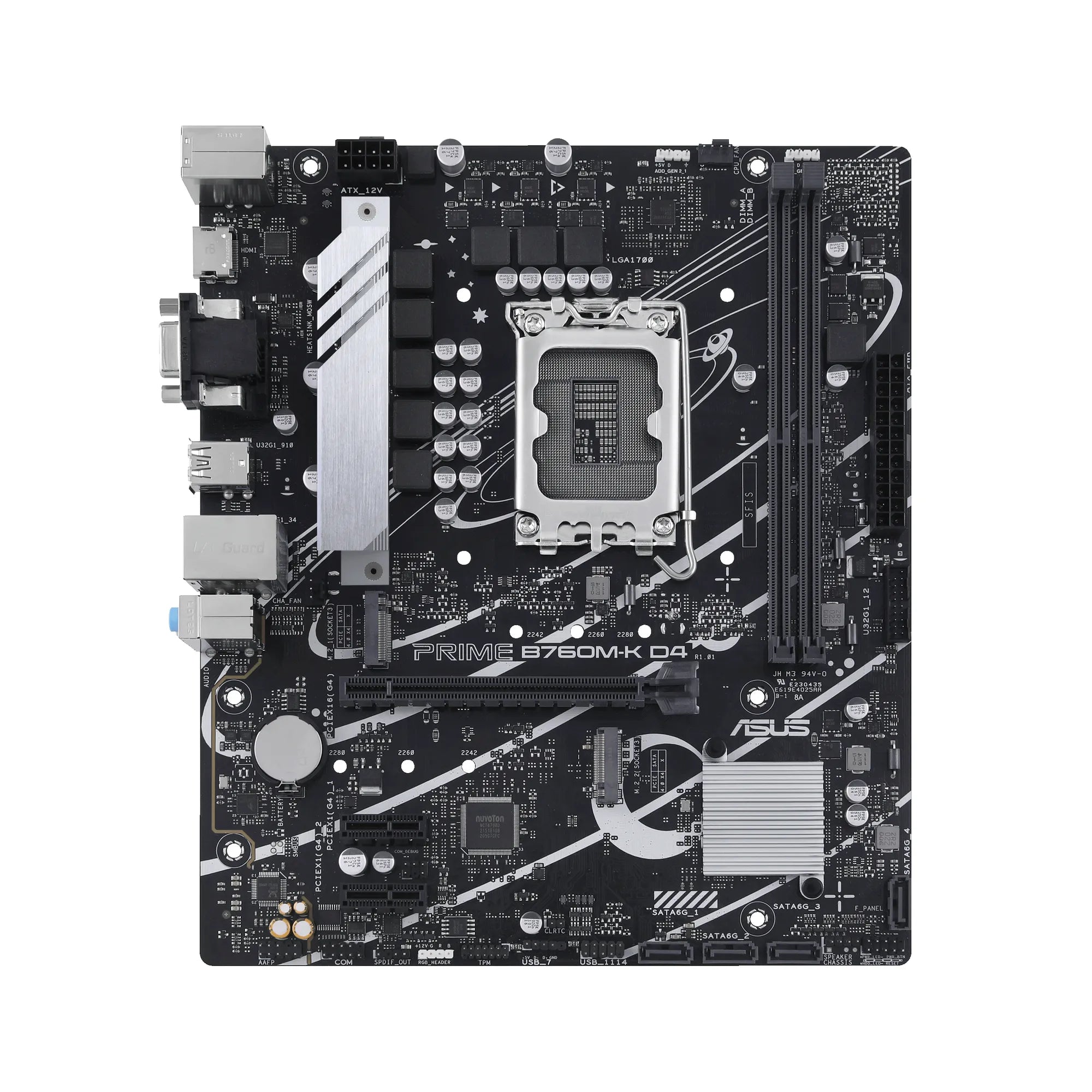 ASUS PRIME B760M-K D4, Intel, LGA 1700, Intel® Celeron®, Intel® Core™ i3, Intel® Core™ i5, Intel® Core™ i7, Intel® Core™ i9,..., LGA 1700, DDR4-SDRAM, 64 GB