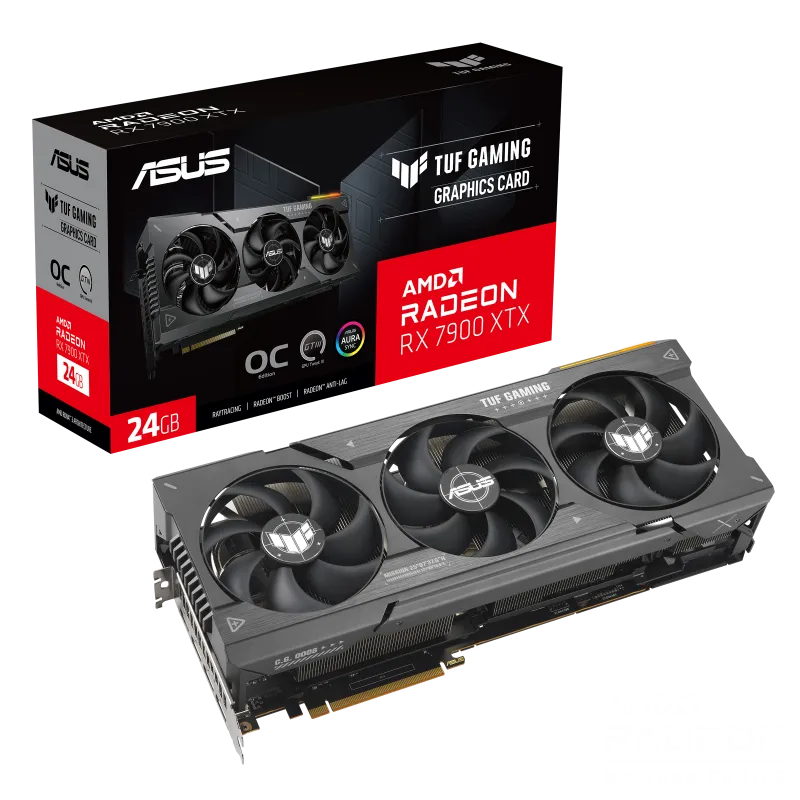 ASUS TUF Gaming TUF-RX7900XTX-O24G-GAMING, Radeon RX 7900 XTX, 24 GB, GDDR6, 384 bit, 7680 x 4320 pixels, PCI Express 4.0