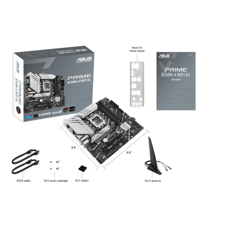 ASUS Motherboard/LGA1700/4xDIMM;Max.128GB/DDR4/ 1xDP/2xHDMI/1xPCIe4x16/1xPCIe4x16/2xM.2/24.4 cmx24.4cm