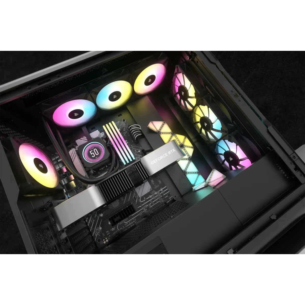 Corsair CW-9060075-WW, Liquid сooling kit, 12 cm, 550 RPM, 2100 RPM, 65.57 cfm, Black