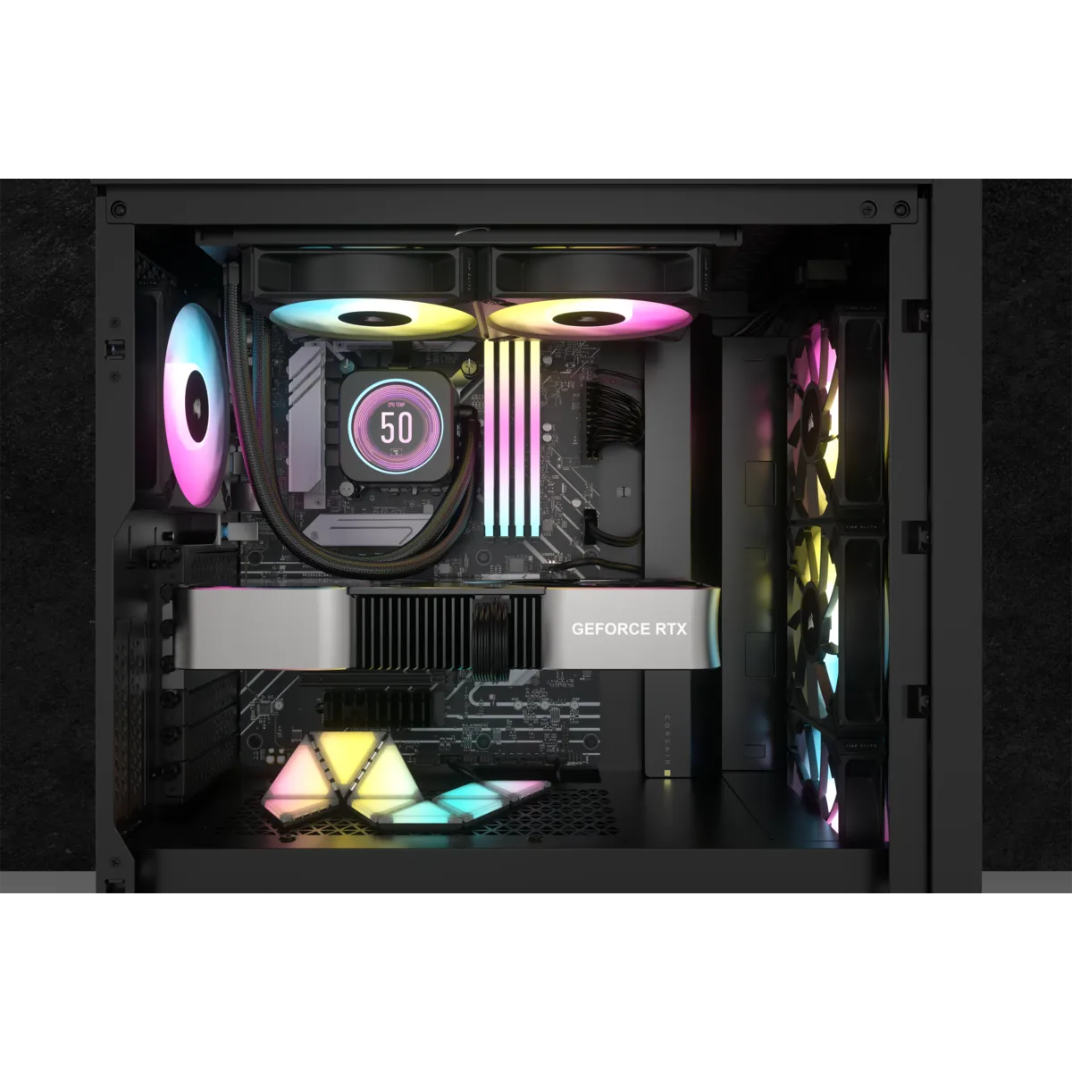 Corsair CW-9060074-WW, All-in-one liquid cooler, 12 cm, 550 RPM, 2100 RPM, 34.1 dB, 65.57 cfm