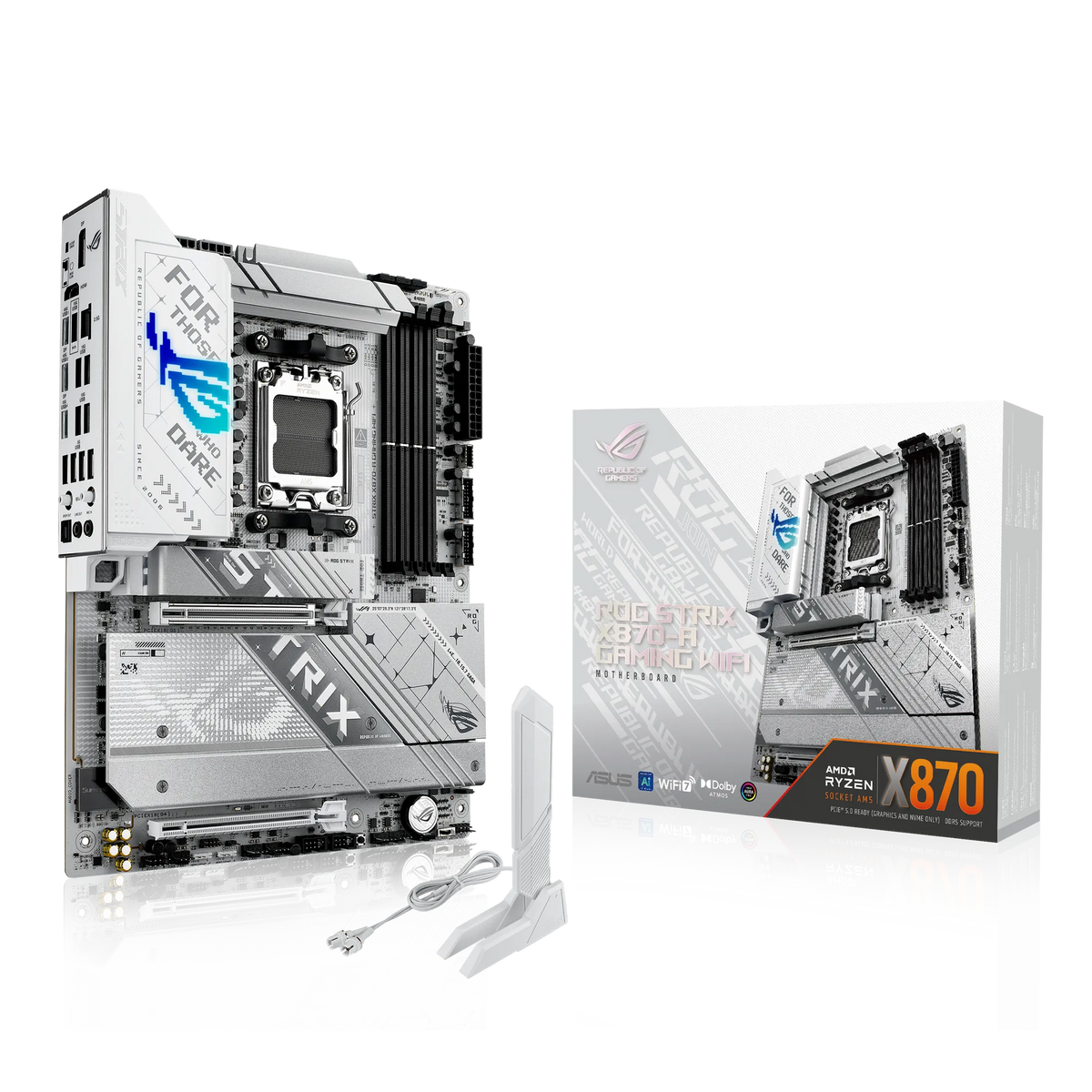 ASUS Motherboard/ATX/AM5/4xDIMM/Max256GB/DDR5/2xUSB4/1xHDMI/1xDP/1xPCIe5x16/1xPCIe4x16/4xM.2/2xSATA/RAID/WIFI7