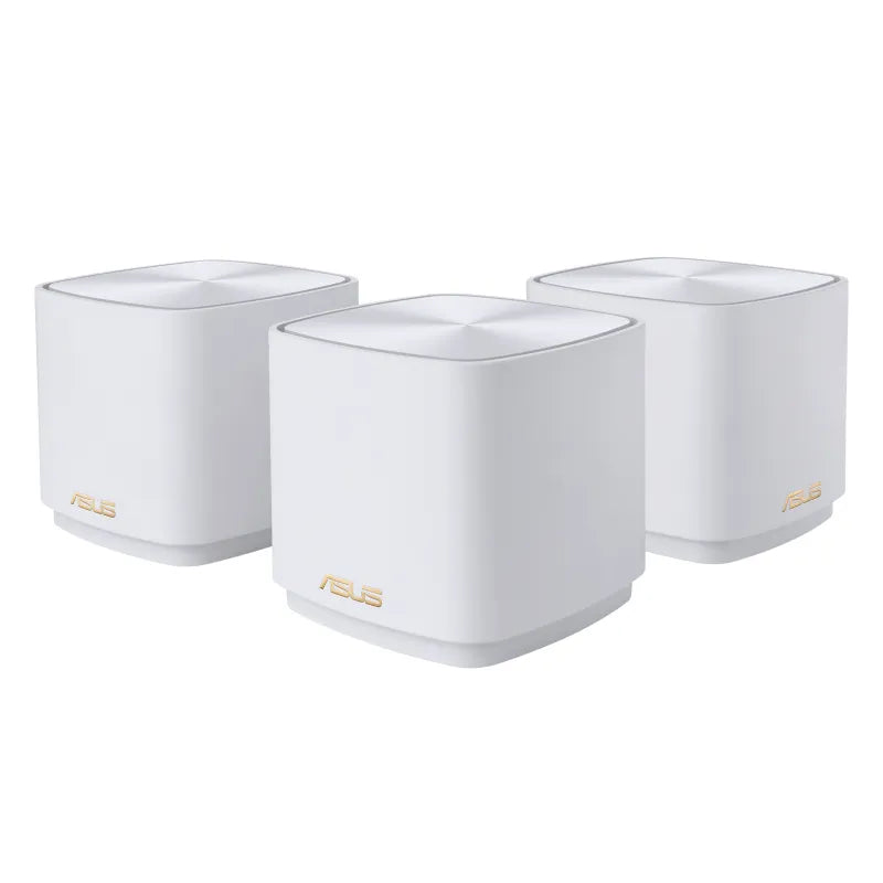 Asus AX1800 Dual-band Mesh WiFi 6 System- Coverage up to 557 Sq. Meter/6000 Sq. ft. for 3pk; 90IG07M0-MO3C40 