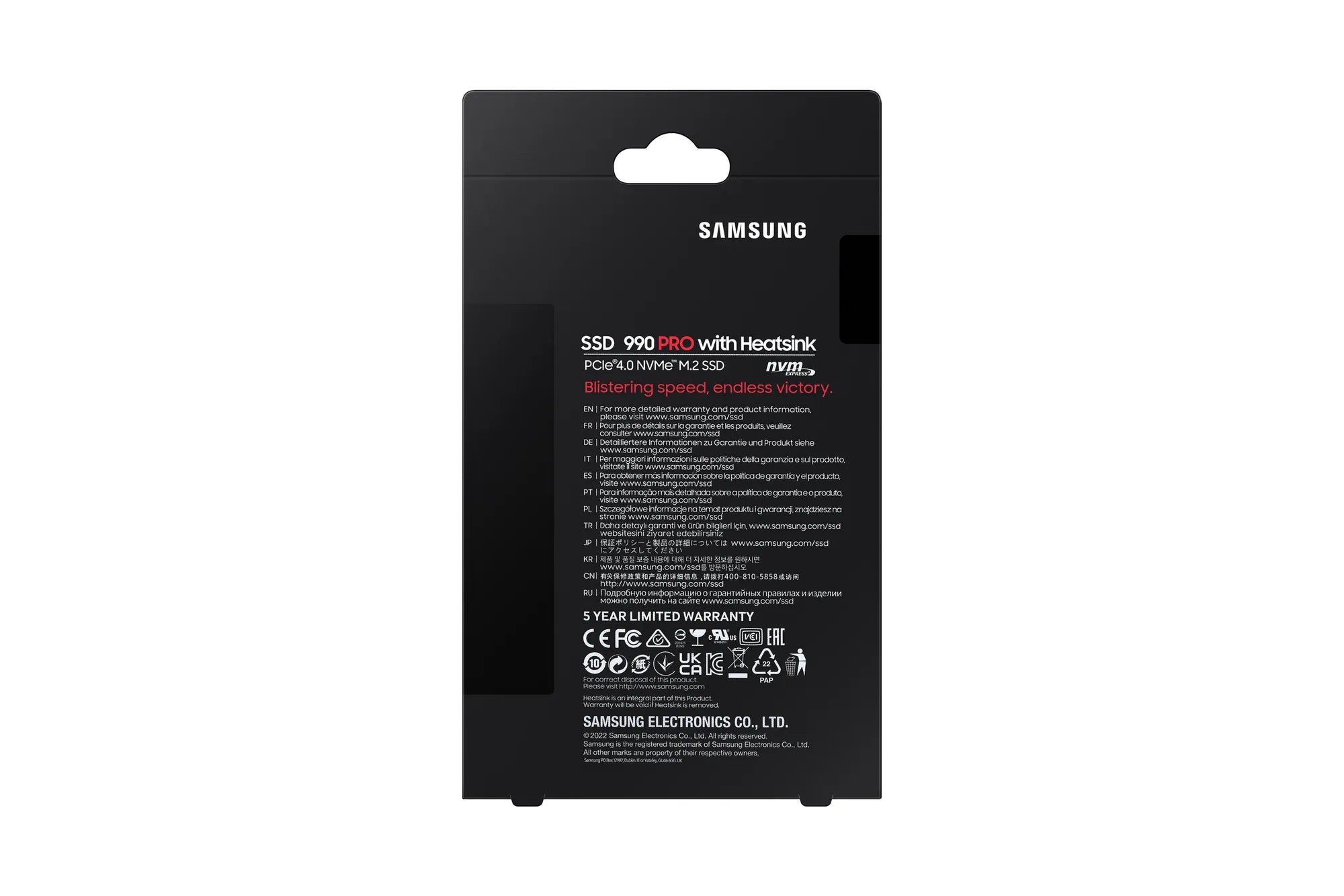 Samsung 990 PRO, 2 TB, M.2, 7450 MB/s