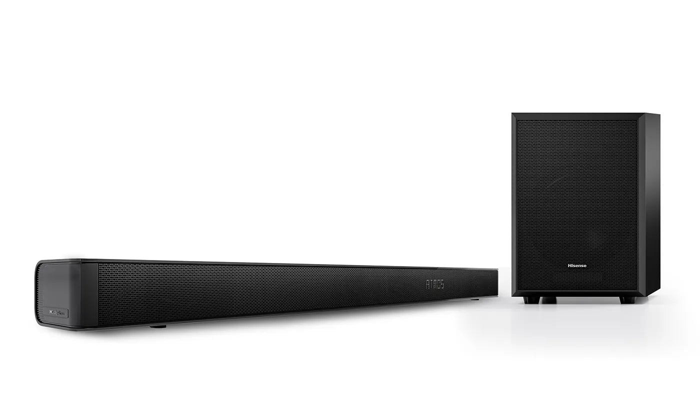 Hisense AX3100G, 3.1 channels, 280 W, DTS, DTS-HD Master Audio, DTS:X, Dolby Atmos, Dolby Digital Plus, 10.2 cm (4"), Wireless, 16.5 cm (6.5")