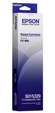 Epson SIDM Black Ribbon Cartridge for FX-890 (C13S015329BA), FX-890, Dot matrix, 9-pin, China, 120 g, 80 mm